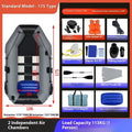 XMWL Kayak Hard Boat Rubber Boat Thickened Fishing Assault Boat Inflatable Foldable Hovercraft Puncture-proof Solid and Durable