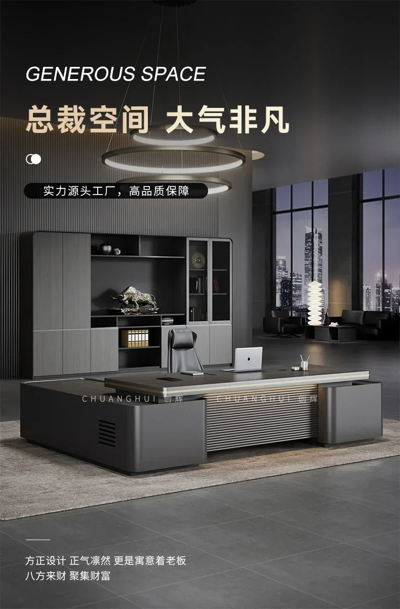 L Reception Office Table Adjustable Executive Work Pc Writing Desk Study Modern Mesa Escritorio Desk Accessories Furniture