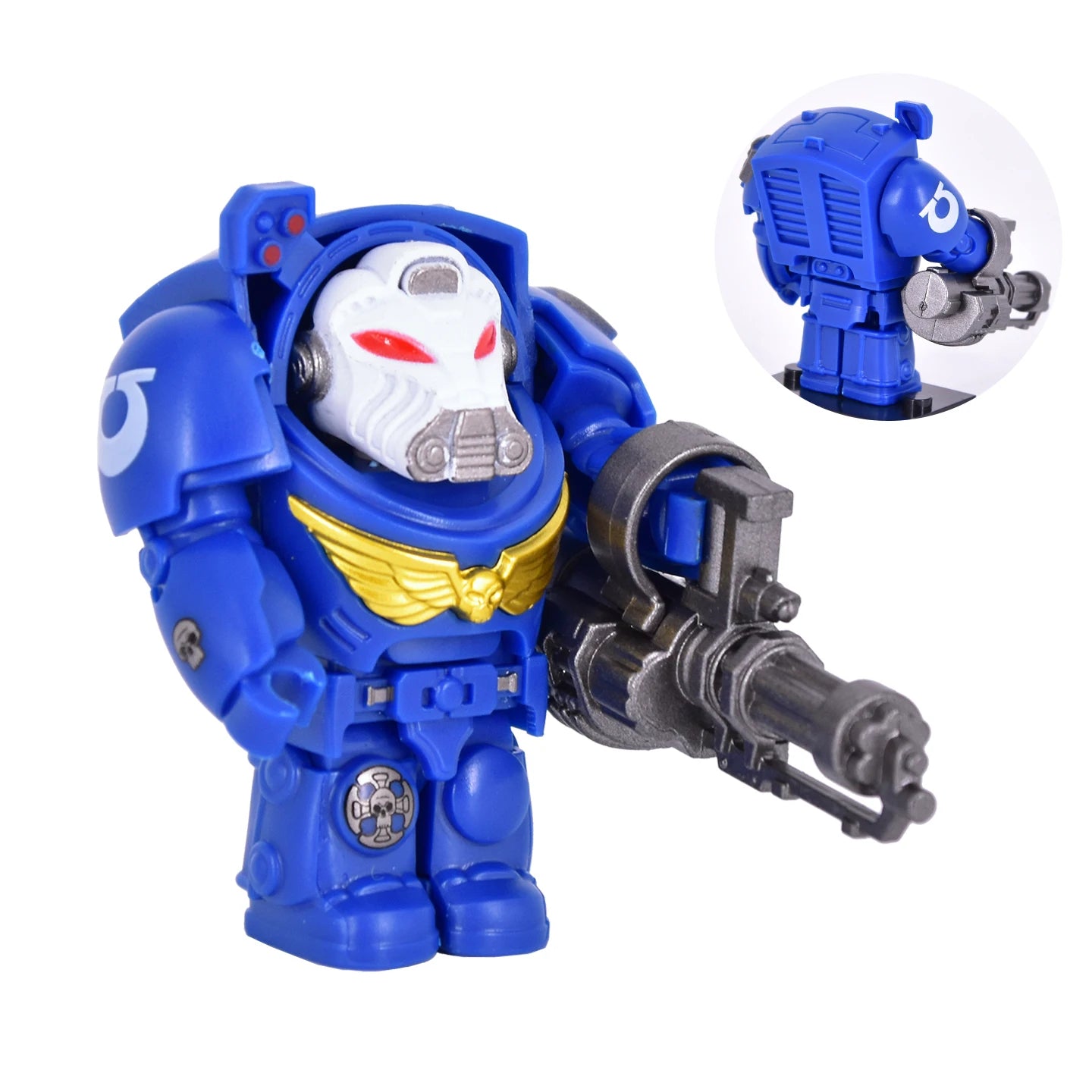 NEUE Mittelalterliche Kriegsritterfigur, aufwendige Details, schwere Bewaffnung, Engel, Ultramarines, Templer, Kriegssoldaten