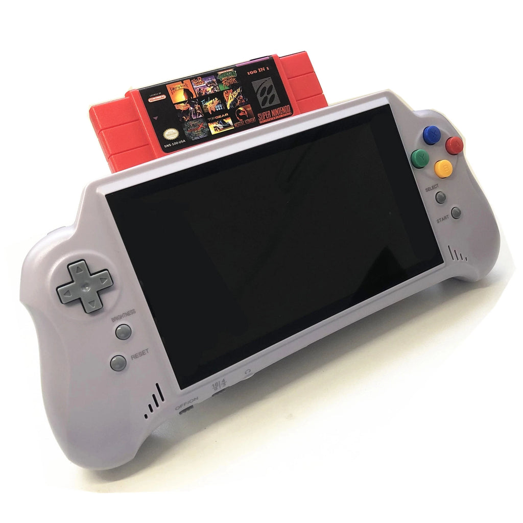 Super HD For SNES Retro game 7 inch handheld game console 16BIT HDMI ULTRA SNES POCKET RETROAD 5PLUS 2.4G Wireless controllers