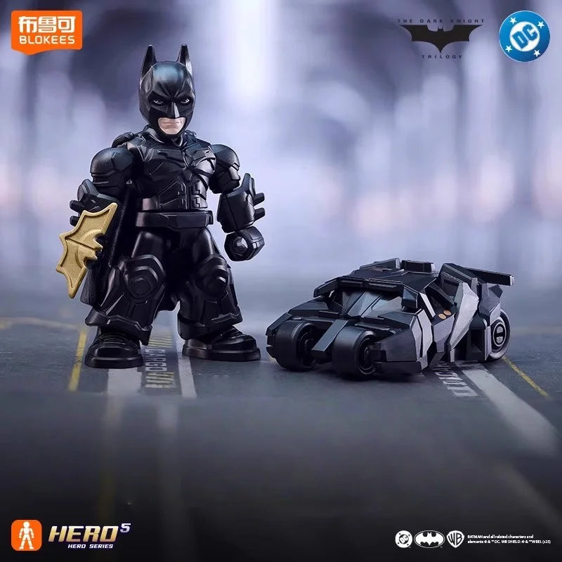 IN STOCK Original BLOKEES DC Batman GV01 Defender Set Armored Batmobile & Bruce Wayne Figure Doll  Collectible Toy Perfect Gift