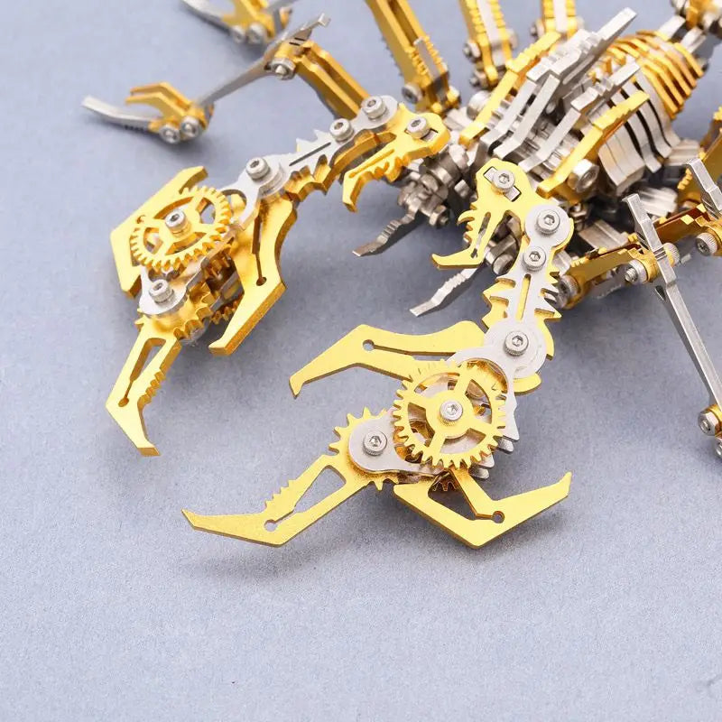 Stainless Steel Scorpion Model Toy – 3D Mechanical Puzzle, DIY Assembly Kit, Creative Gift for Adults & Kids, 380g