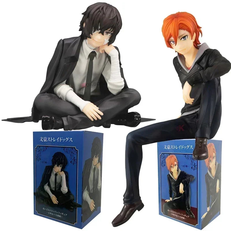 20cm Bungou Stray Dogs Nakahara Chuuya Anime Figure Dazai Osamu Action Figure Edogawa Rampo Figurine Collectible Model Doll Toys