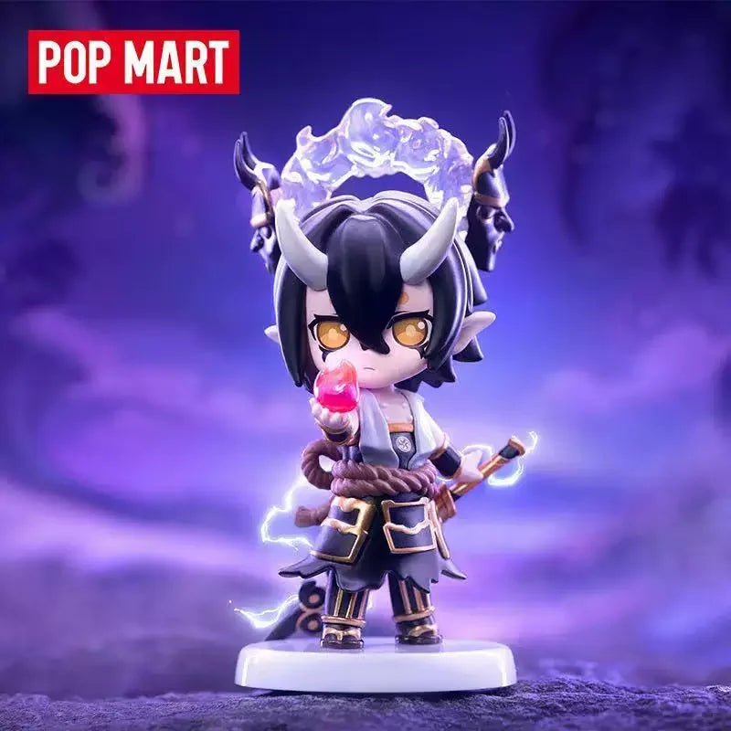 Authentic POPMART Onmyoji Series Blind Box Figure Chic Collector's Item Desktop Accent Premium Present for Onmyoji Devotees