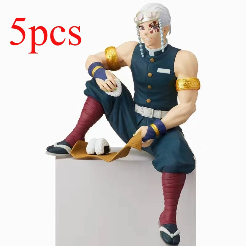 5pcs  Anime Figure Demon Slayer Kimetsu No Yaiba Anime Action Figures Tanjiro Nezuko I Models Perfect Gift for Fans Toy