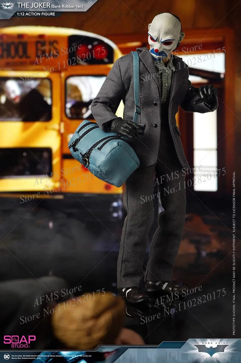 OAPSTUDIO 1/12 Scale Collectibles Figure Robber Batman The Villainous Crazy Clown 6inch Action Figure Model Toys