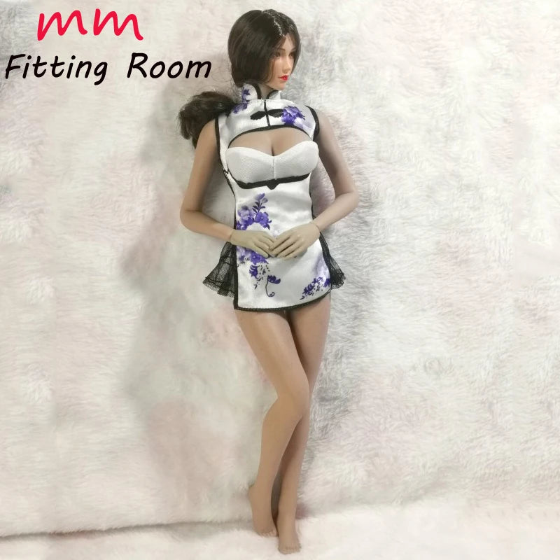 1/6 Scale female dolls clothes model Cheongsam skirt for 12'' TBLeague JIAOU DOLL action figure body model