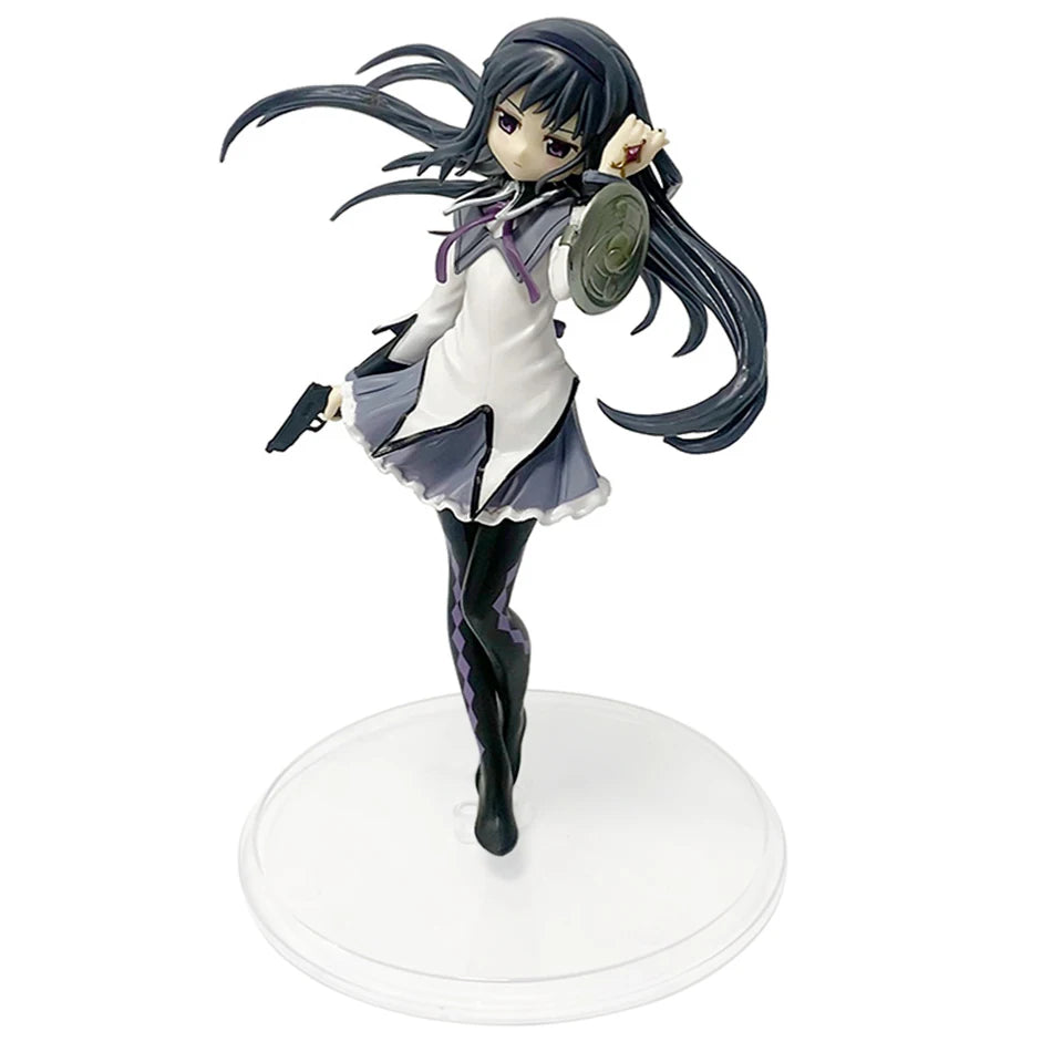 Anime Puella Magi Madoka Magica Figure 17cm Akemi Homura Action Figural Pvc Model Kawaii Decoration Doll Kids Toy Christmas Gift