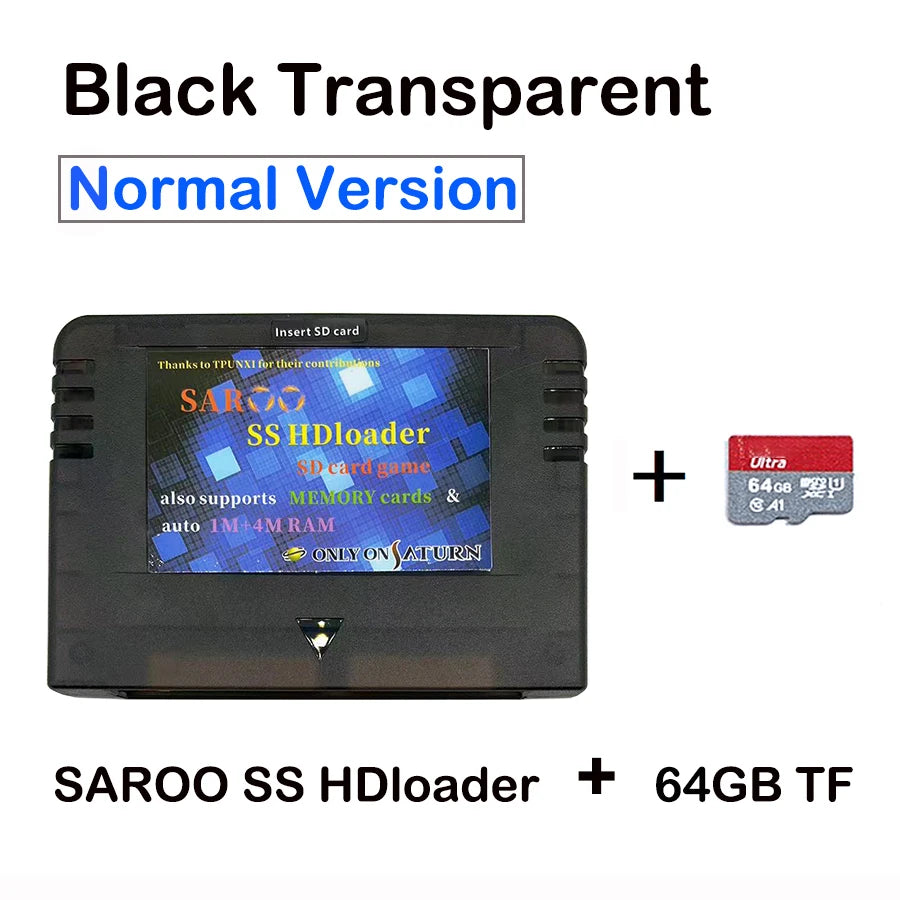 2025 Newest V0.7 SAROO SS HDloader Game Reader Cartridge Card Support SD TF Menory Cards Play Games Without CD for Saturn System