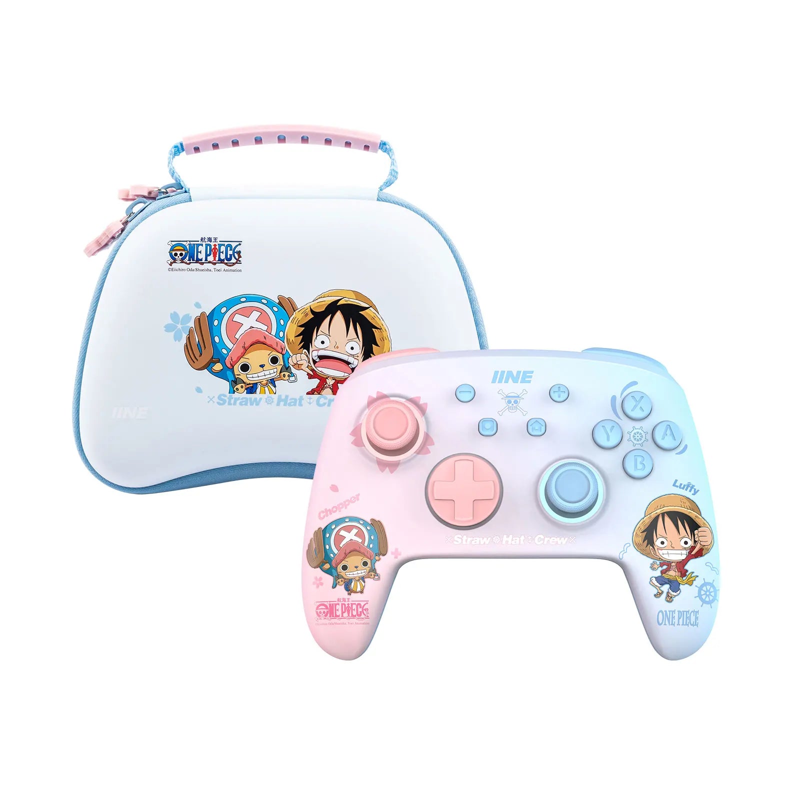 IINE Cartoon Design Wireless Pro Controller Wake up Macro Turbo Function RGB Lihting Compatible with Nitendo Switch