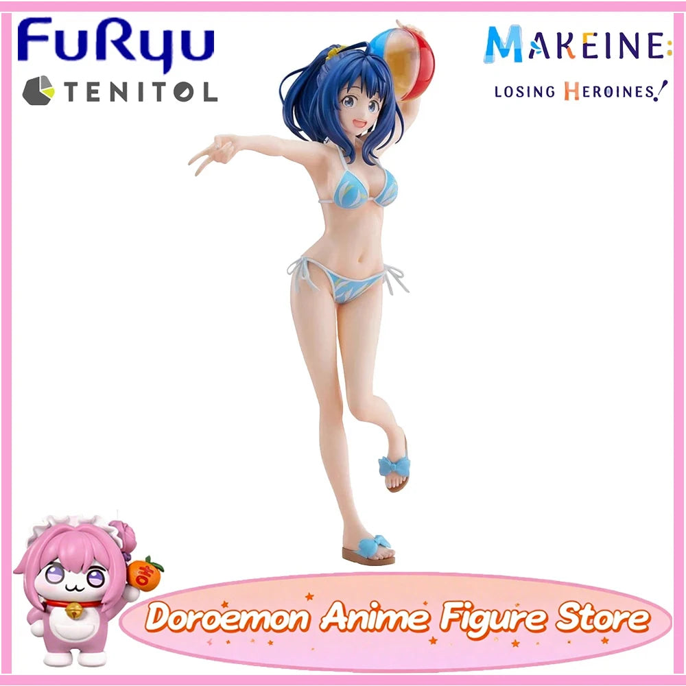 In Stock Original Furyu Tenitol Makeine: Too Many Losing Heroines! Yanami Anna Kawaii Anime Swimming Suit Gilrs Figures Model
