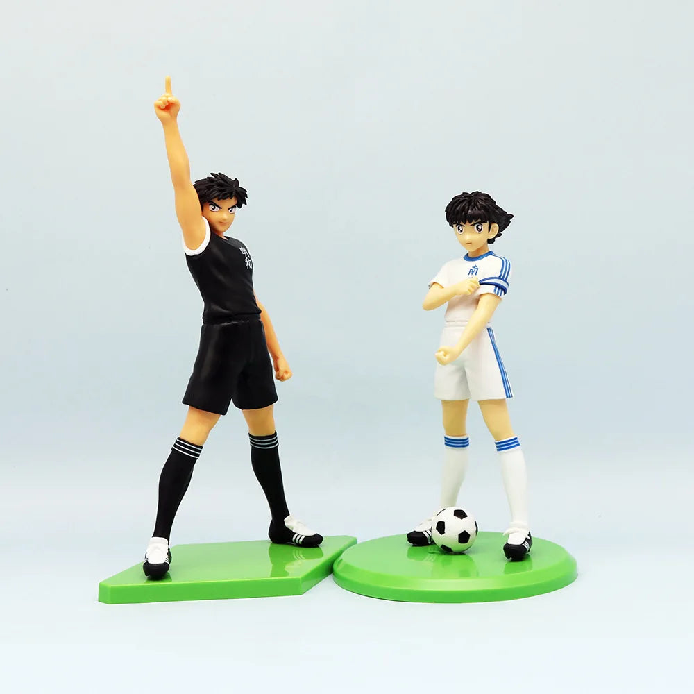 18cm Captain Tsubasa Anime Figure Ozora Tsubasa Action Figures Hyuuga Kojirou/Wakabayashi Genzou Figurine Collection Model Toys