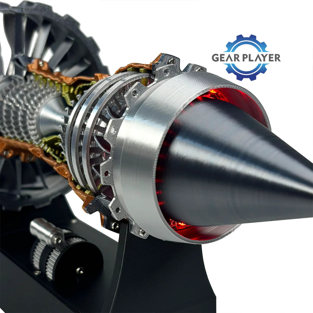 Super Turbofan Engine Model Brushless Motor Function Fan Electric High Performance Power Turbine Cool Boutique Toy Gi