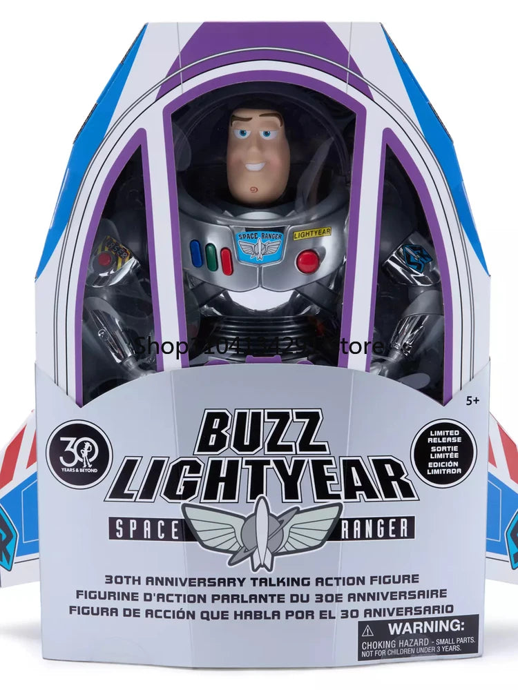 Original Disney Toy Story 30th Anniversary Limited Edition Buzz Lightyear Talking Action Figure Toy Doll Figurine Display