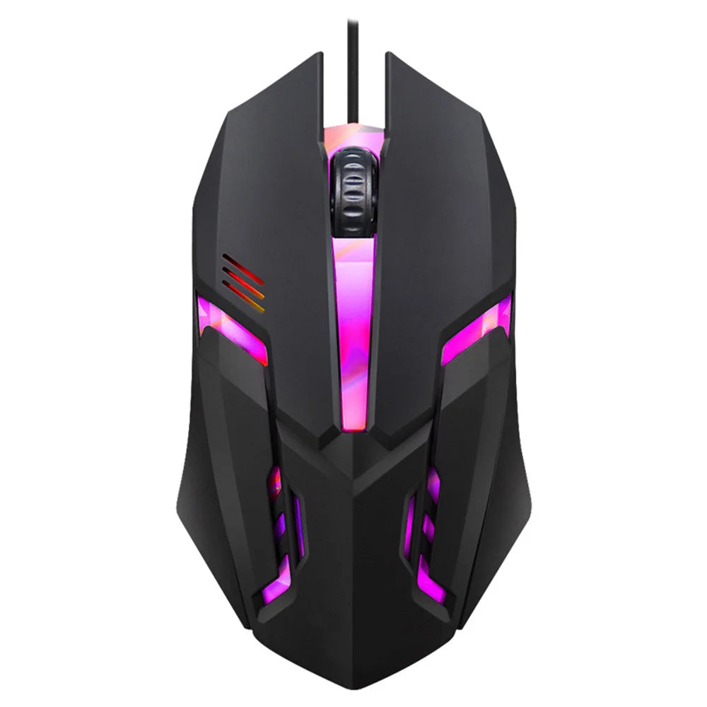 E-Sports USB-Kabelmaus Bunte LED-Gaming-Maus 5000 DPI Kabelmäuse Optische Kabel-Gamer-Maus für Desktop-Laptop-PC-Computer