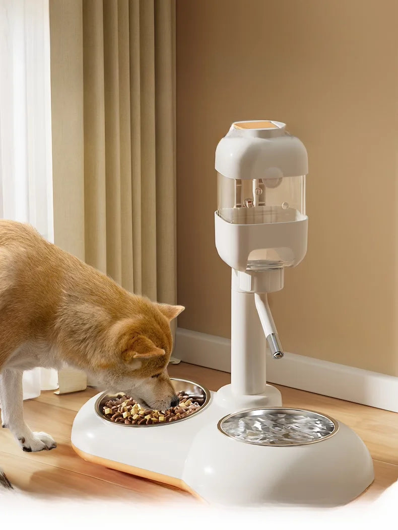 Auatic Hanging Dog Waterer No Wet Mouth Pet Drinking Fountain Cage Feeding Bowl Watering Pot Hipidog Pet Supplies