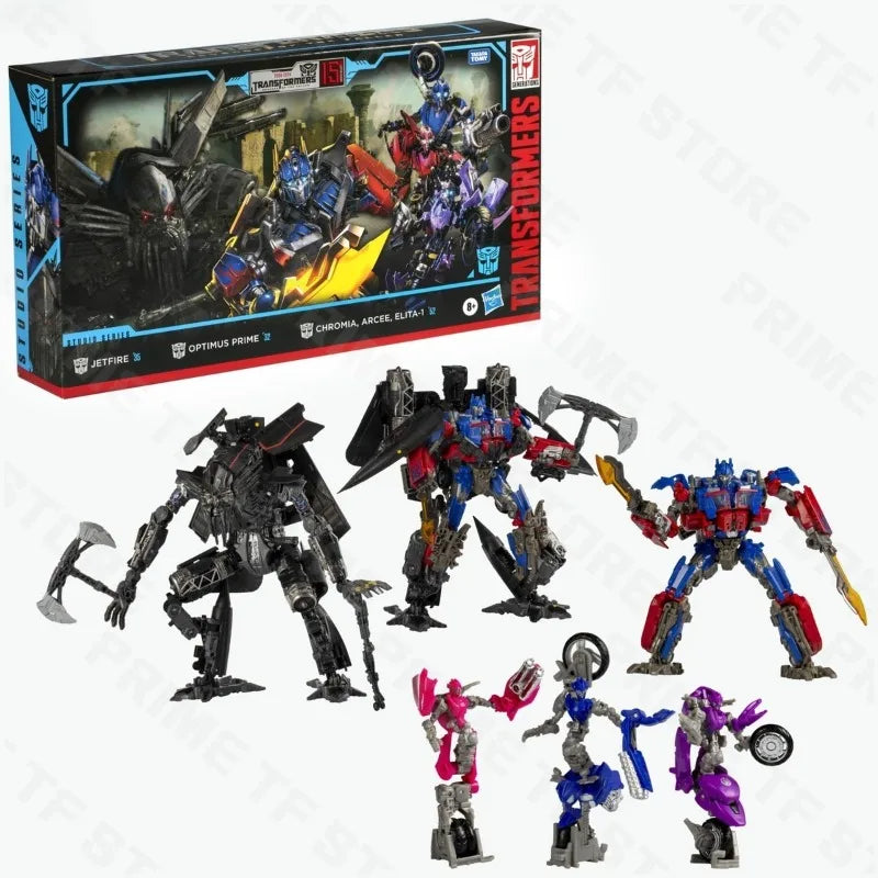 Original Hasbro Transformation Toy SS Studio Series 15th Anniversary of The Movie Autobot Five-person Suit Anime Figure Toy