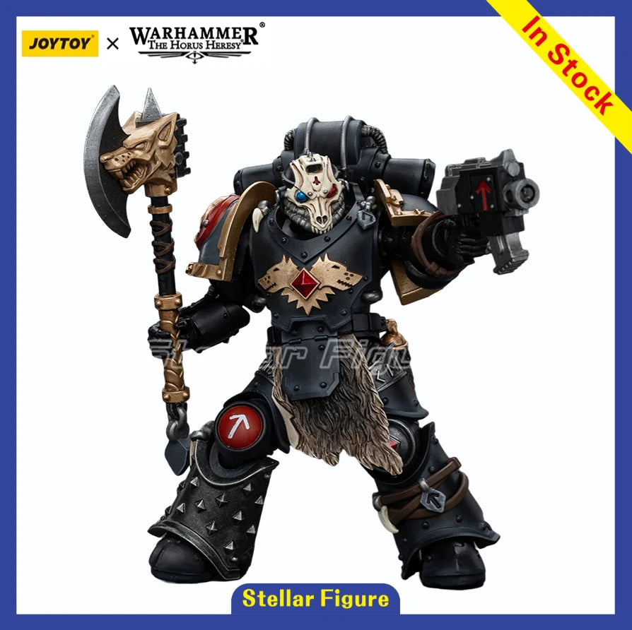 【SF】JOYTOYS Warhammer 40K 1/18 Action Figure Space Wolves Deathsworn Pack Deathsworn 4 Anime Model Toys Gifts