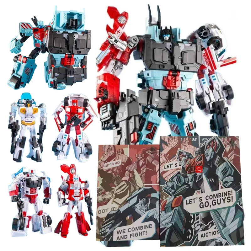 Demon Knight DK Defensor DK01-05 5in1 G1 Transformation Masterpiece Transformation Action Figure Toy Model Deformation Car Robot