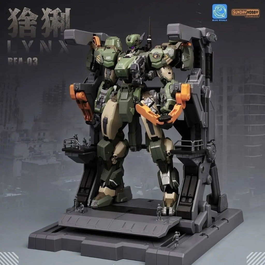 In stock MingjiangZhuan BLUE WHALE REA-03 L.Y.N.X Eurasian Lynx Assembly Model Kit SUNDAY HOBBY Blue Whale Series Toy Gift