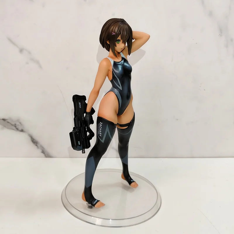 New Hot Original 22cm Amakuni Hobby Japan Buchou-Chan Swimming Club Manager 1/7 Anime Portrait Model Collection Toy