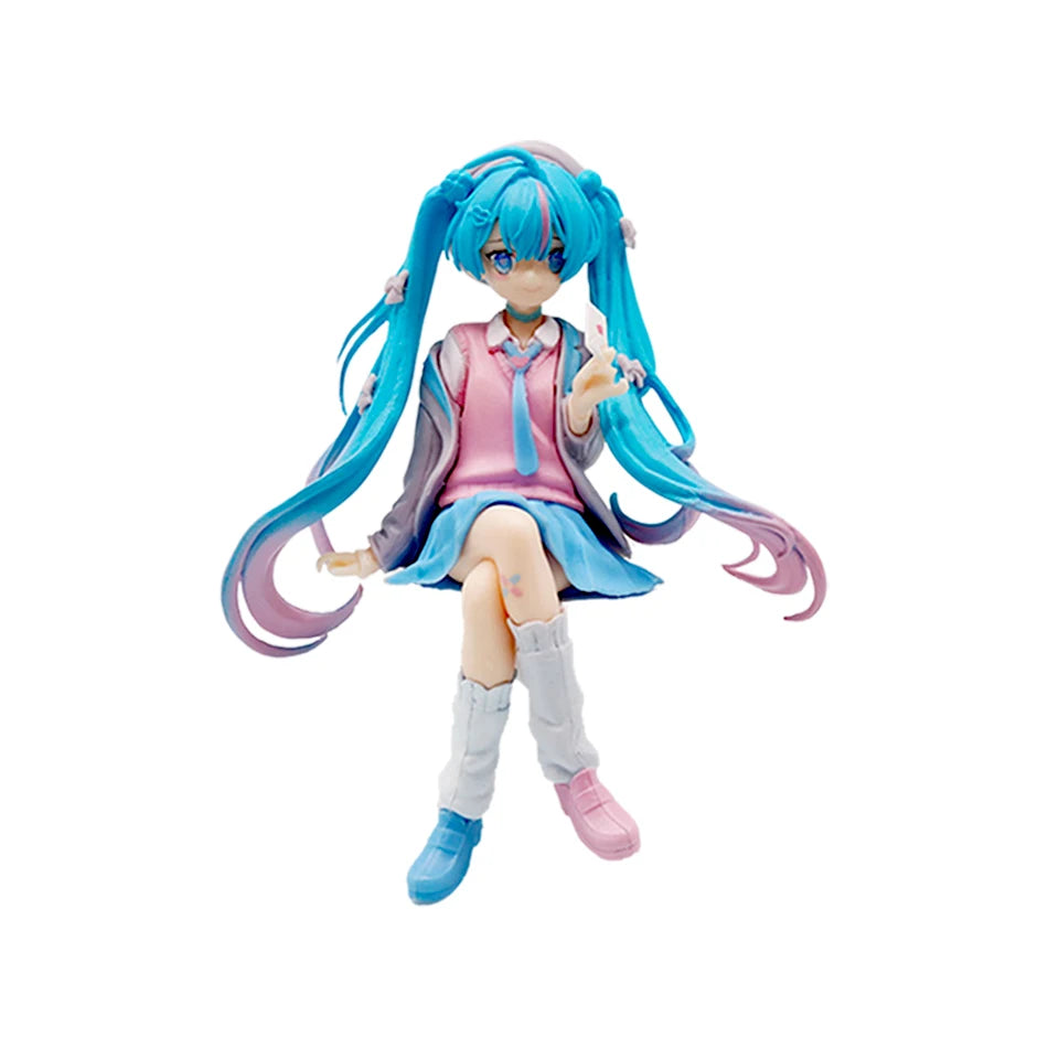Anime Hatsune Miku Figure 12-22CM Virtual Singer Manga Statue Kawaii Model Toy for Computer Desk Cake Decoration Gift