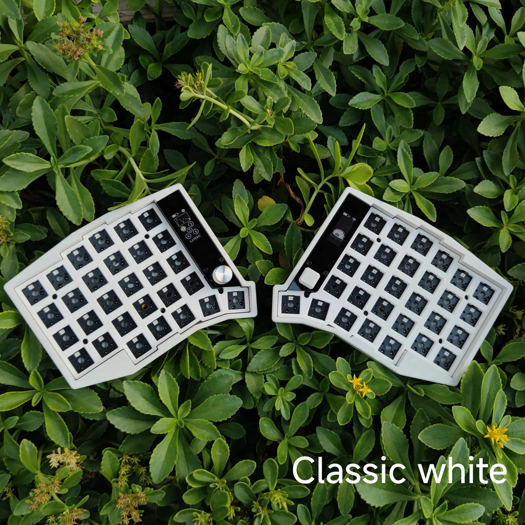 Sofle Split Keyboard Kit Dual Mode Wired Bluetooth Wireless Split Keyboard Kit Customized 58 Keys Hot Swap with Screen Knobs ZMK