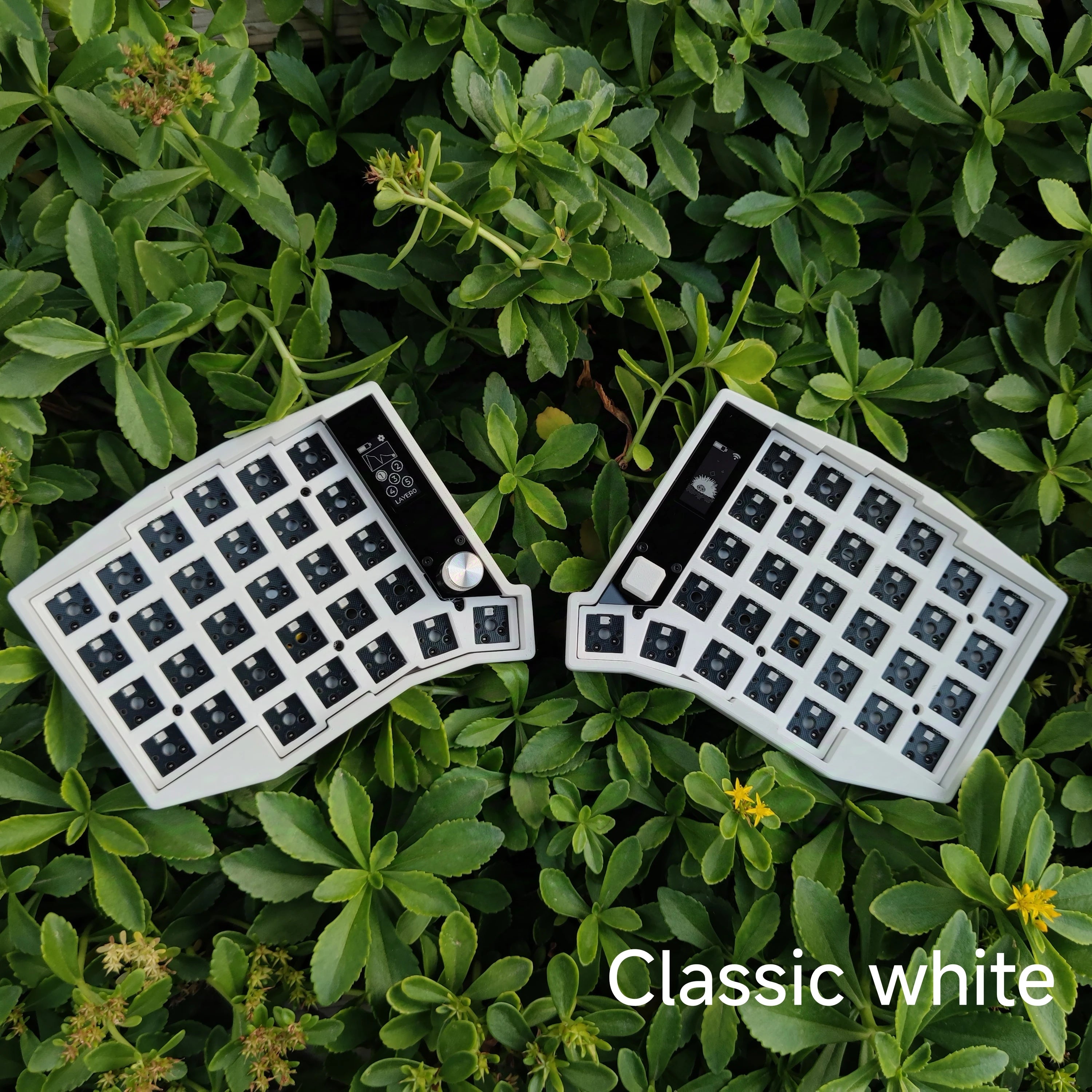 Sofle Split Keyboard Kit Dual Mode Wired Bluetooth Wireless Split Keyboard Kit Customized 58 Keys Hot Swap with Screen Knobs ZMK