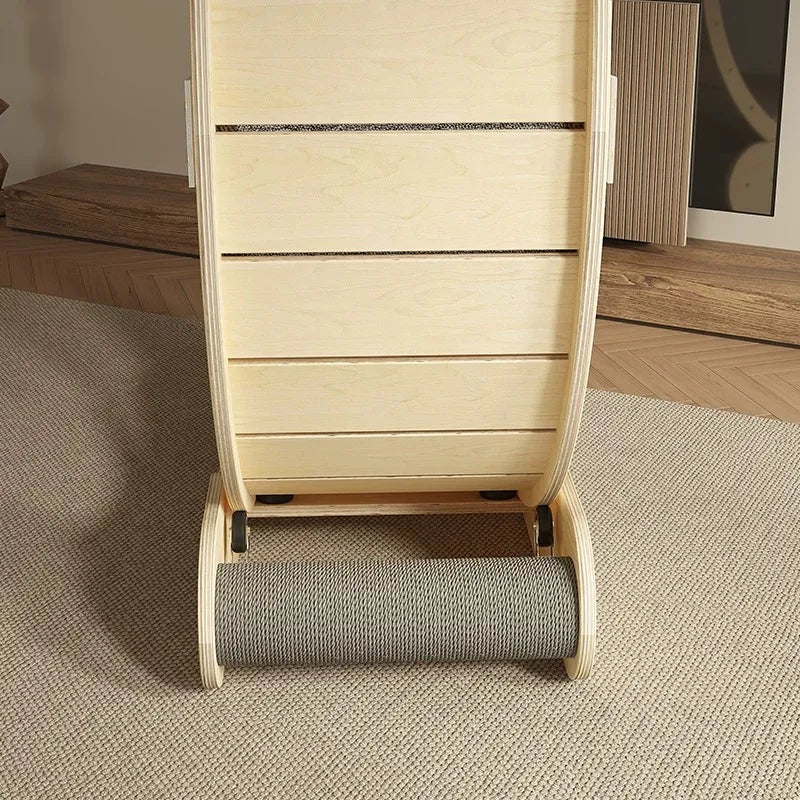 Luxury Cat Running Wheel Birch Wood Craft Multi-Layer Board Kraft Paper Rope Column Pet Exercise Interactive Toy Cat Treadmill