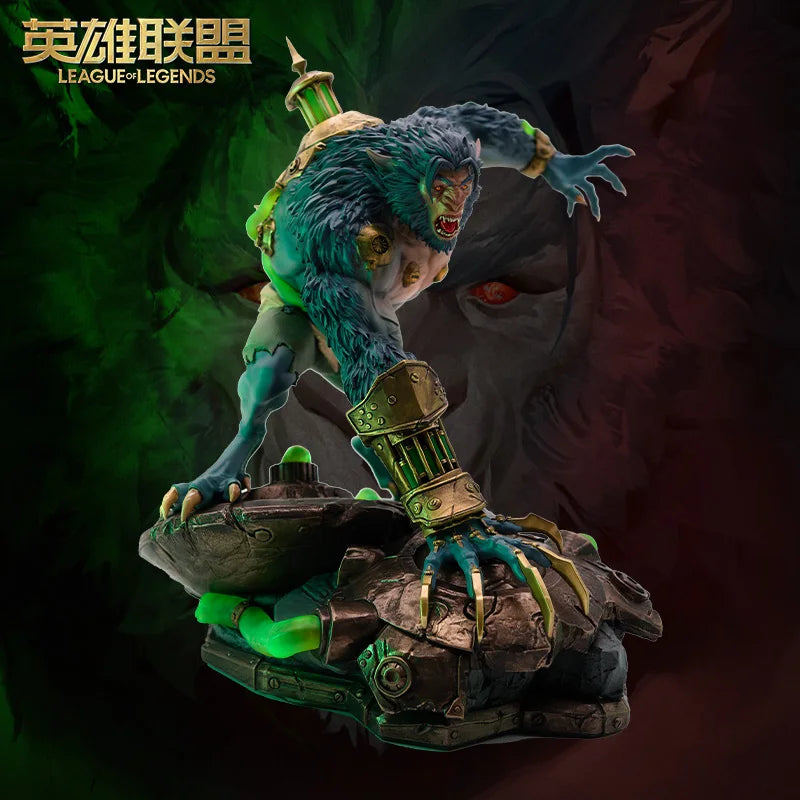 30.8Cm Resin 1/7 Lol League of Legends Arcane Season Warwick Wolf Man Action Figure Model Statue Garage Kit Toys Gift