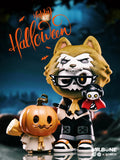 MR.BONE Trick Or Treating And Ghost Hunting Limited Edition Cool 21cm Grade Resin Dirty Dog Toys Desktop Model Decoration Gifts