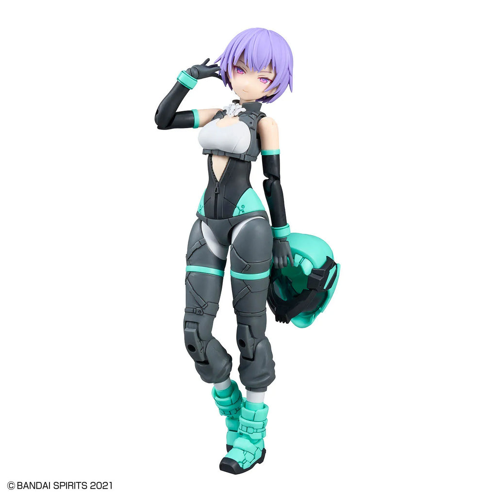 BANDAI 30MS SIS-V00 RYDIRA [Color A] ~Skateboard Clothing~ Mobile Suit Girl Anime Action Figures Assembly Model Collection Toy