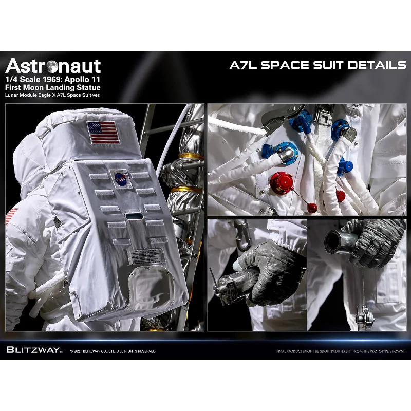 【Spot Goods】Original Blitzway BW-SS-21101 1/4 Astronaut 2.0 Apollo 11 Statue Anime Doll Collection Gifts