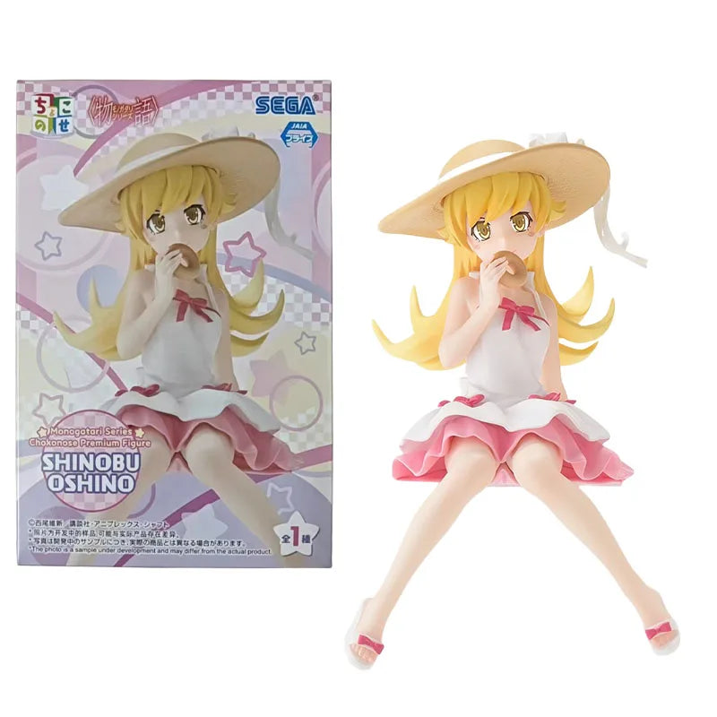 SEGA Genuine Premium Monogatari Anime Character Oshino Shinobu Hachikuji Mayoi Kids Christmas Gift Collection Action Toys Model