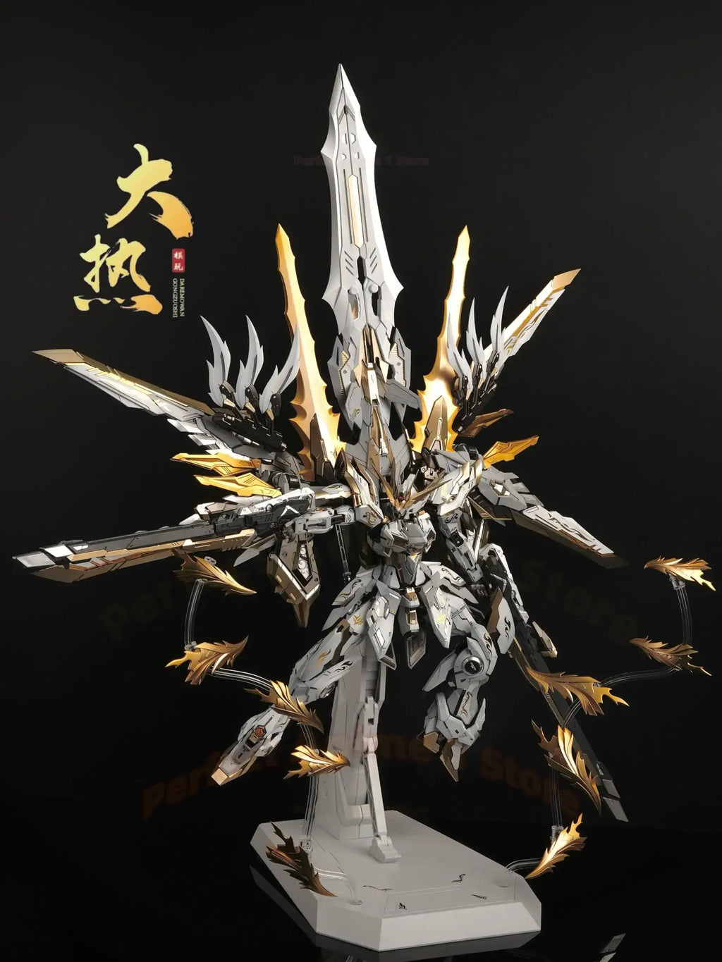 ZZA Blue Flame Snow Maiden Mecha Model1/100 Guochuang Color-Changing DollAlloy Skeleton Assembly Figurine Ornament, Premium Gift