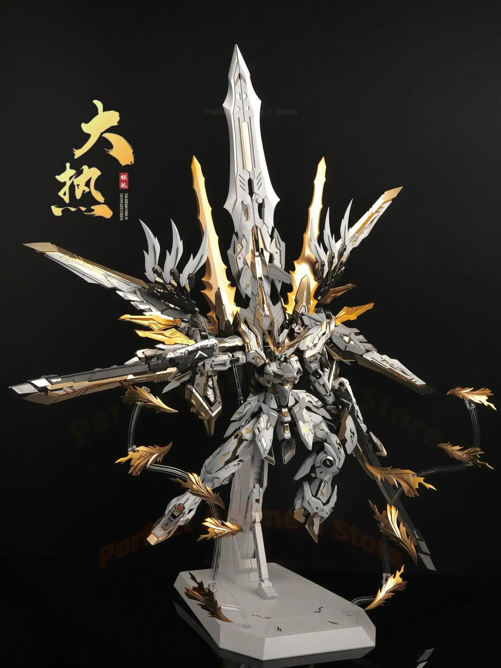 ZZA Blue Flame Snow Maiden Mecha Model1/100 Guochuang Color-Changing DollAlloy Skeleton Assembly Figurine Ornament, Premium Gift