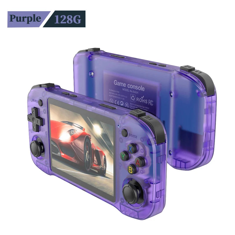 R46H Retro Handheld Console Classic Game 4.2 inch HD IPS Screen Portable Video Player MAX 128G 29K Game R36H R36S