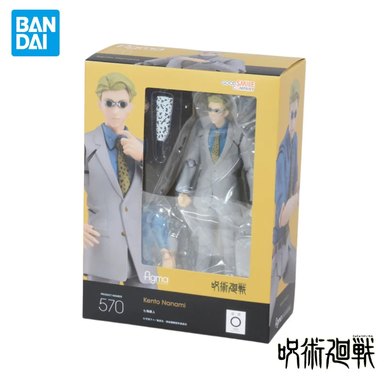 In Stock Original Bandai Figma570 Jujutsu Kaisen Nanami Kento Action Figure Ornaments Pop Model Anime Merchandise Figurine