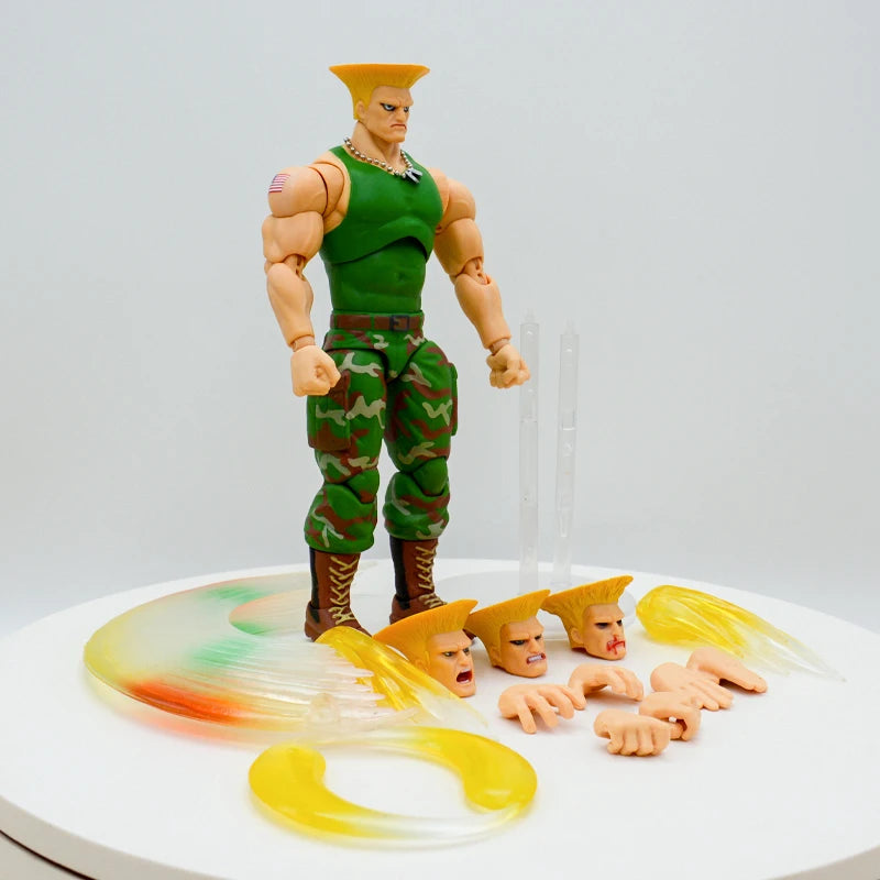 19cm Guile Anime Game Figure Street Fighter II: The Final Challengers Ken Masters/Ryu Action Figure Storm Collectibles Model Toy