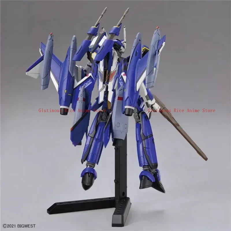 Bandai original anime figure hg 1/100 YF-29 durandal valkyrie complete set action figure toys collectible model for kids present