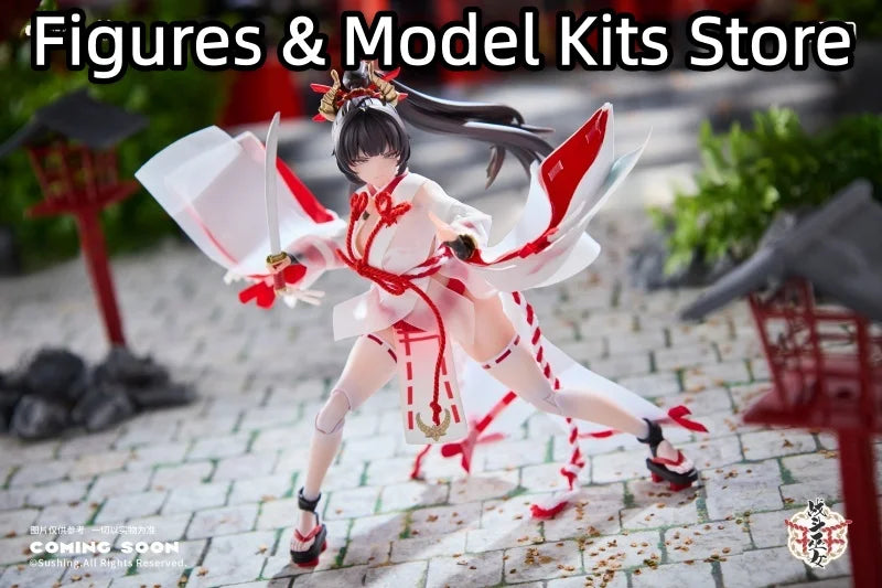 Sushing Battle Witch Sakura Platycodon 1/12 Action Figurine Collection Statue Desk Ornaments
