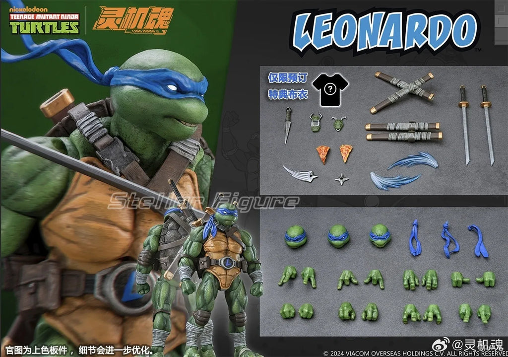 【SF】JOYTOY TMNT 1/19 Action Donatello Michelangelo Leonardo Raphael  Donatello Figure Model Toys Gifts Collection Ornaments