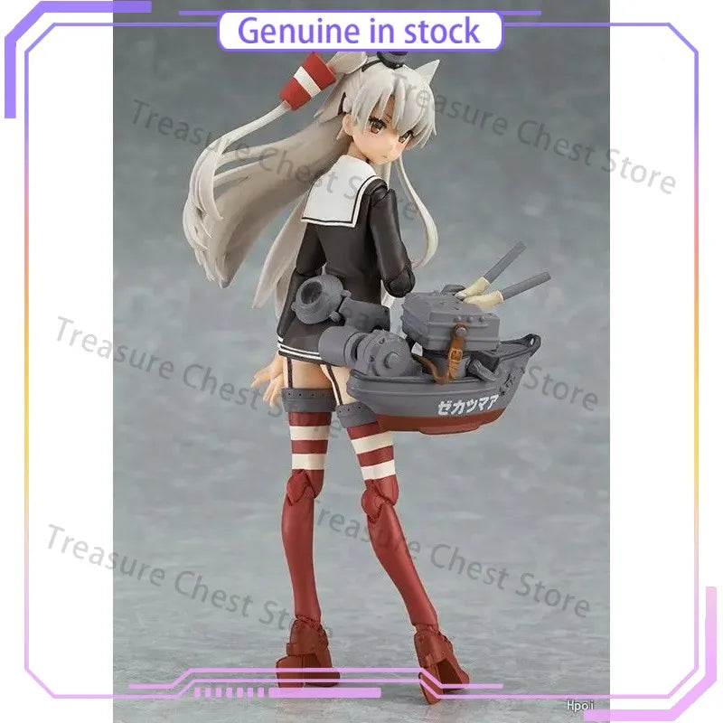 Max Factory Kantai Collection Kumano Kai Ni Akagi Amatsukaze Renzouhou Kun Figma Action Figure Model Toy Official Licensed