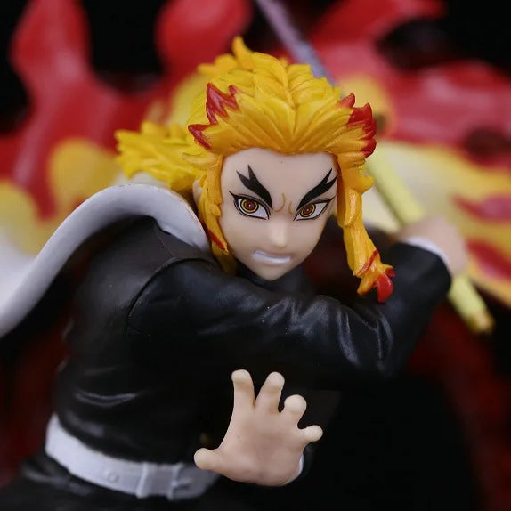 20CM Demon Slayer Аниме Фигурка Възпаление Hashira Rengoku Kyoujurou Възрастен Екшън Фигурка Колекция Орнаменти Модел Кукла Подаръчни Играчки