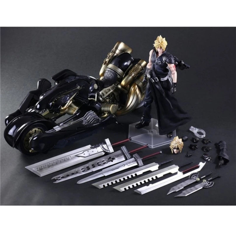 In stock PlayArts PA modification Final Fantasy 7 Shinra Guard Advanced Guard Motorcycle Set Moving Model