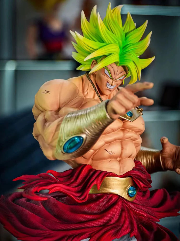 CK&Jt Statue Broli Anime Figure Dragon Ball Z Broly Super Saiyan PVC Action Figures 50cm/19.69inch Collection Mode Toys Gifts