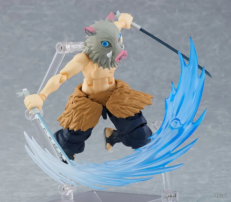 【In Stock】Original Max Factory GSC Figma 533 DX Demon Slayer Kimetsu No Yaiba Hashibira Inosuke Figure Toy Gift