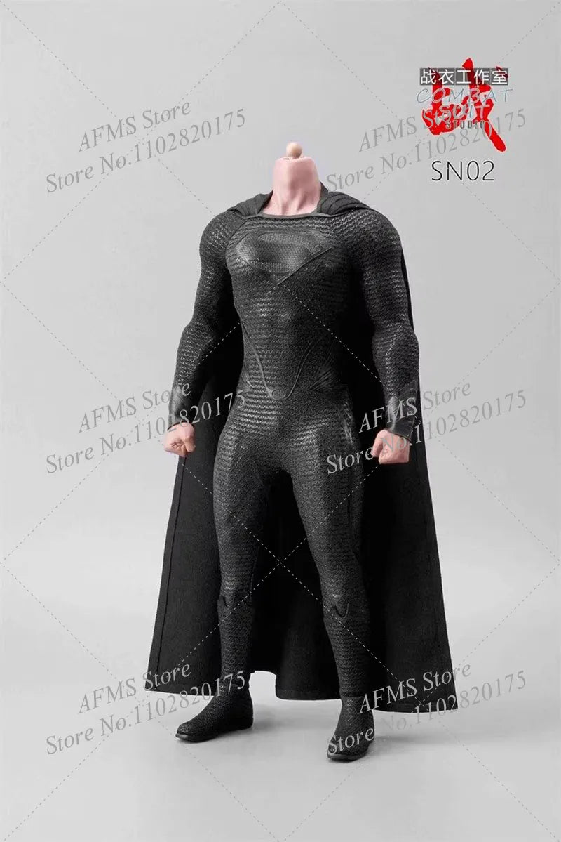 COMBA SUIT 1/6 SN02 Superhero Super Flexible Body Model Night Messenger Battle Suit Fit 12Inch Action Figure Soldier Head Sculpt