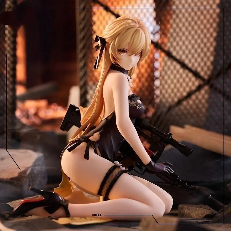 Game Girls Frontline Ots-14 Sitting Posture Action Figure Pvc Model Toys Doll Statue Desk Decor Car Ornament Collectible Gifts