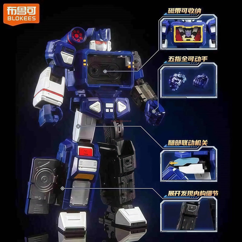New Sale Blokees Transformers Action Edition Soundwave Toys Lighting Sounding Assembled Action Figures Movable Model Gift Toy